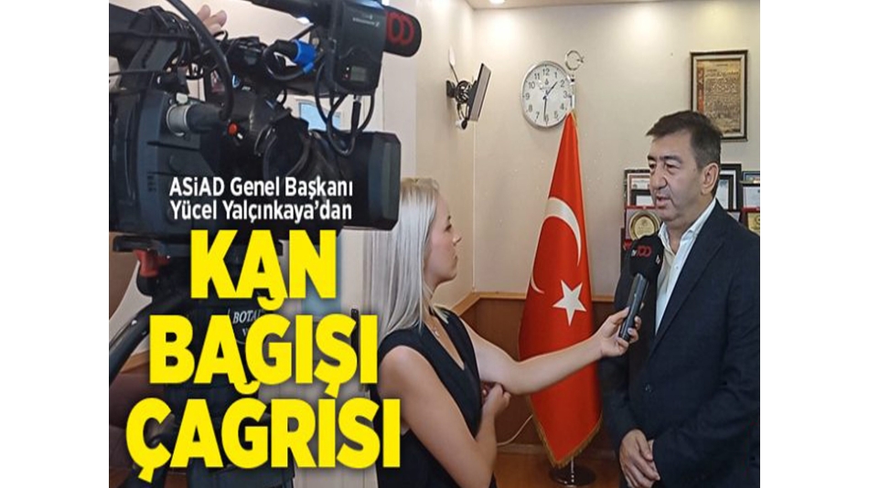 TV 100 RÖPORTAJINDA KAN BAĞIŞINA DESTEK ÇAĞRISI..